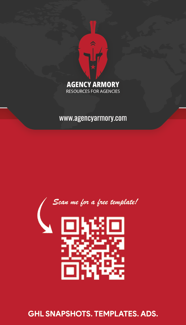 Agency Business Card Tall Design Template
